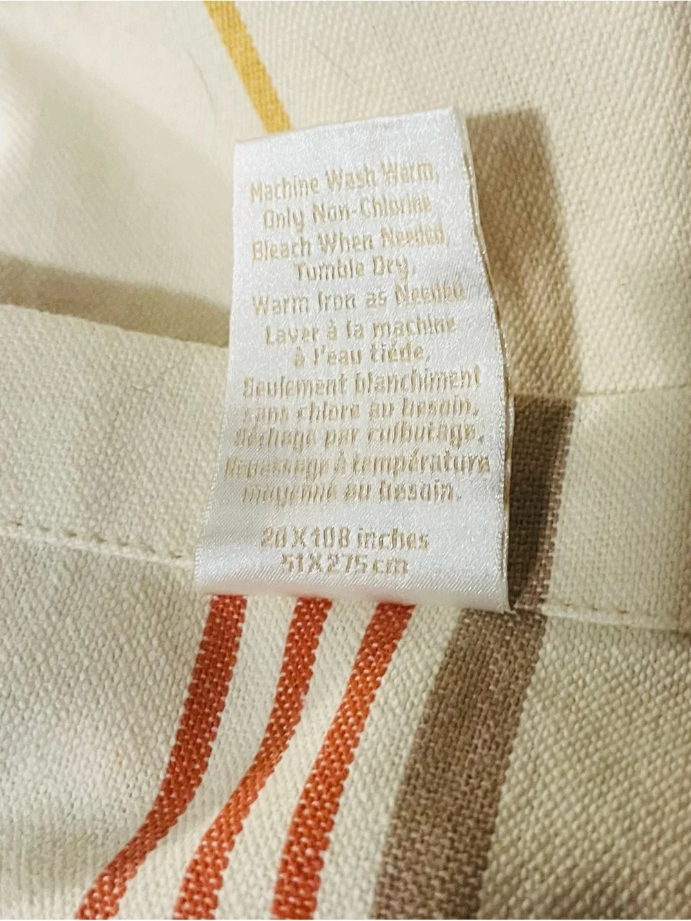 Like New Williams Sonoma Table Runners 108x20
